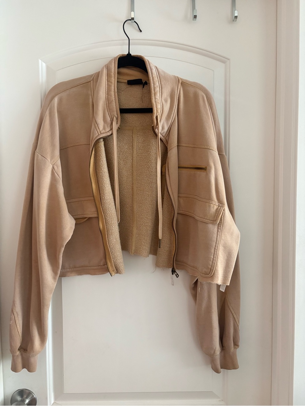 Beige Women’s Bomber Jacket - Free people